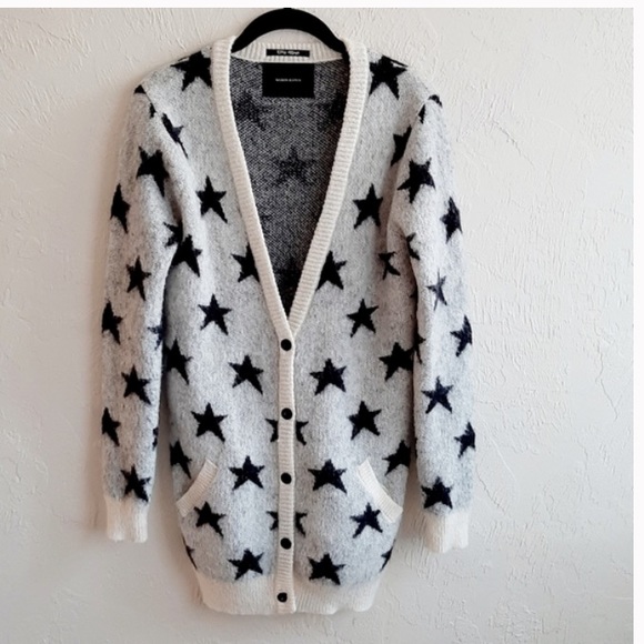 Scotch & Soda Sweaters - Maison Scotch Punk Radar Star Cardigan Size 1